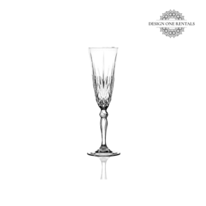 Crystal Cut Champagne Flute